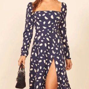 Reformation Sigmund Long Sleeve Midi Dress